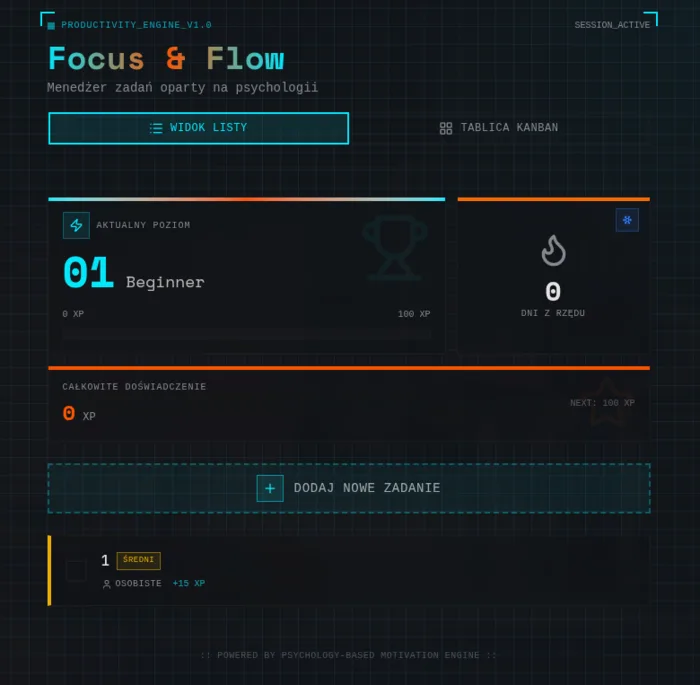 Focus & Flow (Psychology Todo)